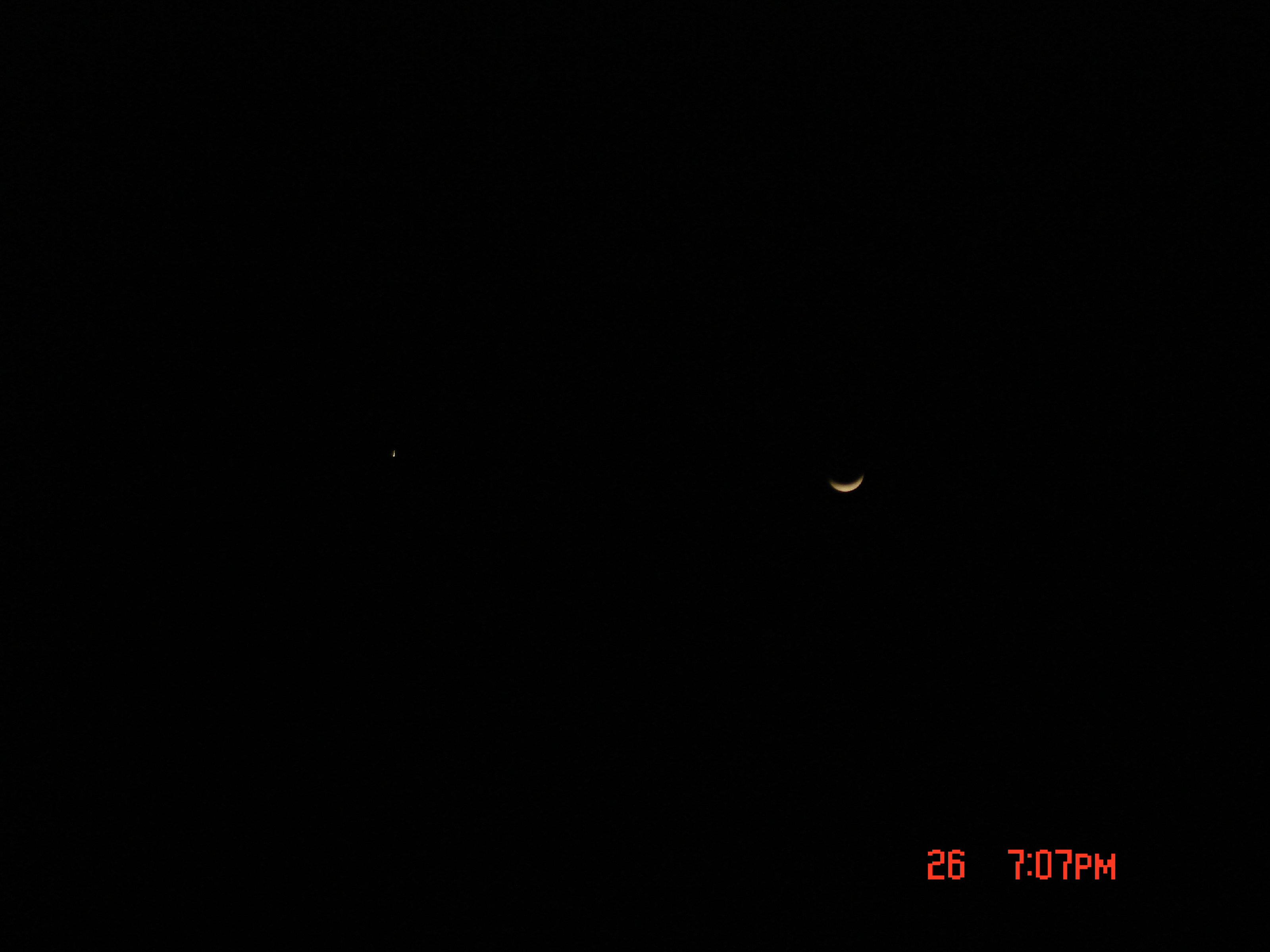 月亮和金星