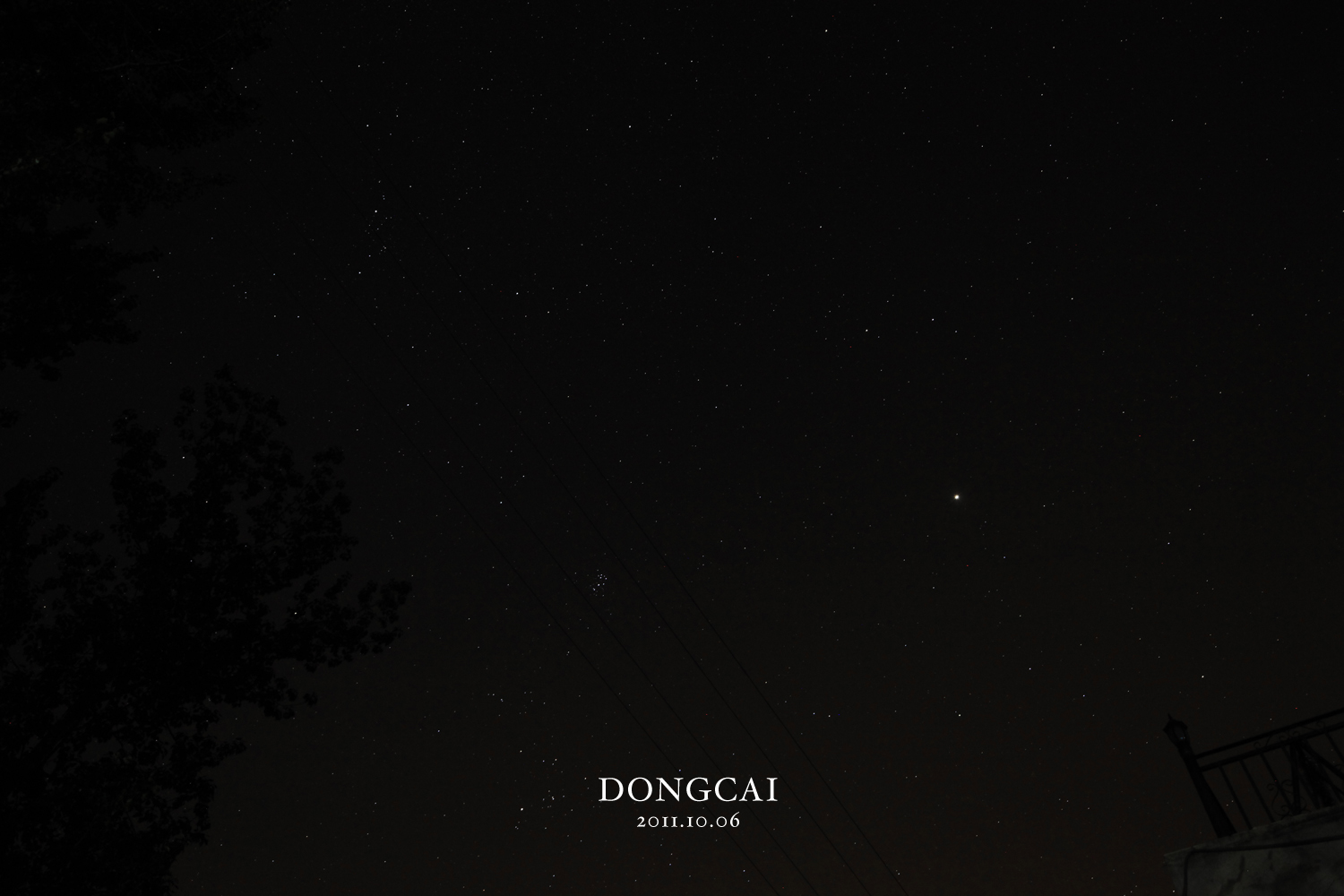 去怀柔拍的第一次星空