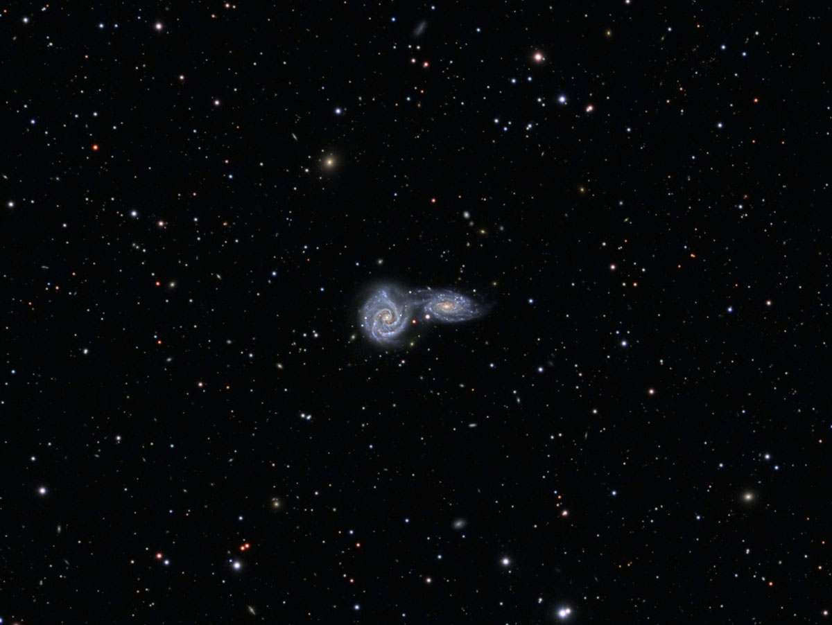 NGC5426与NGC5427室女座的双生星系