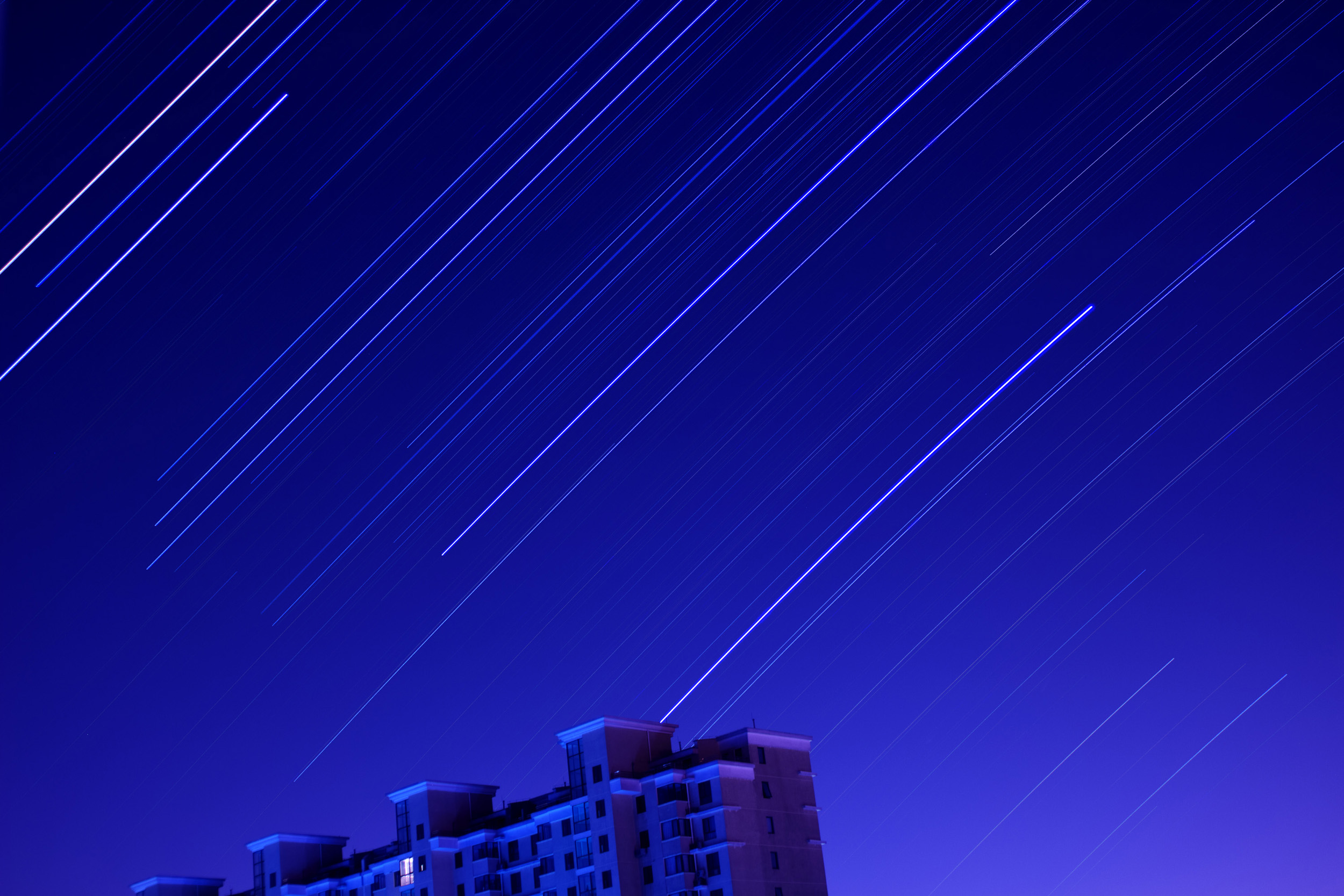 9月16日星轨，东南方向。15秒，604张叠加。
