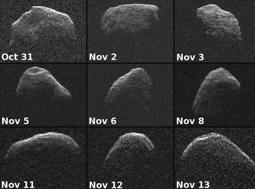 NASA拍摄到在空中翻滚的巨型小行星曾接近地球