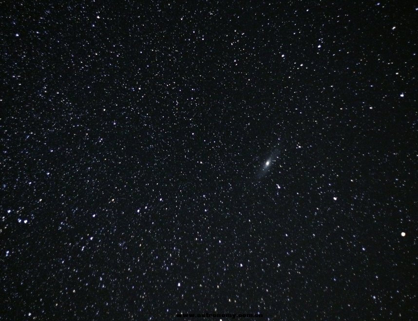 M31 50mm 2.0 ISO 5000 8S，后期裁切，没赤道仪的痛苦