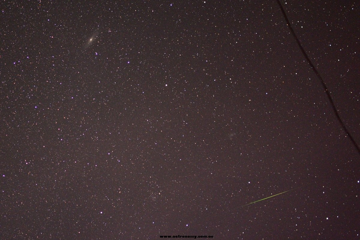M31、M33与流星