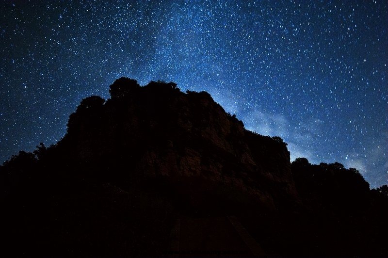 登顶前的星空
