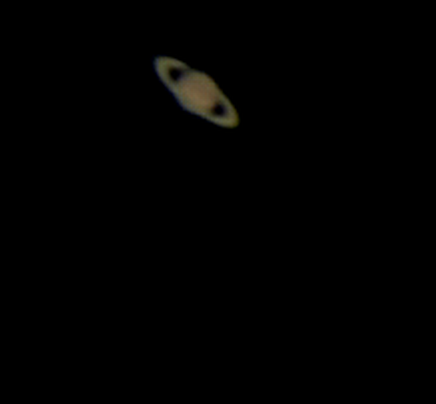 此电子目镜接在星特朗70EQ上拍的土星