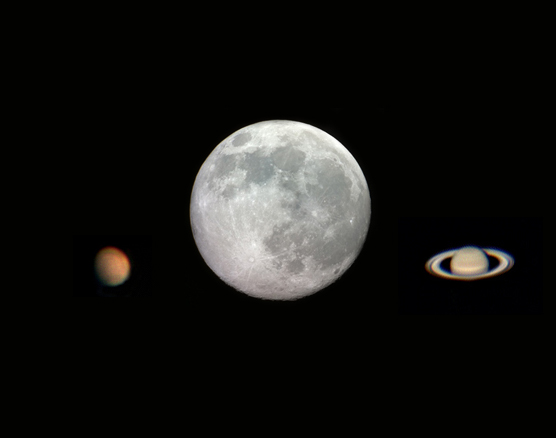 双星伴月。