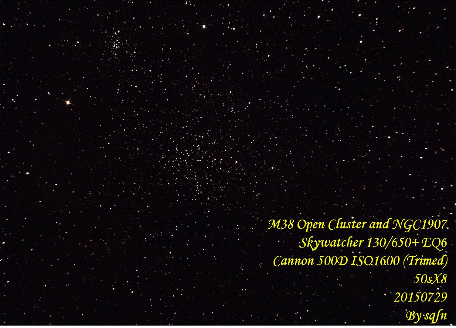 M38疏散星团