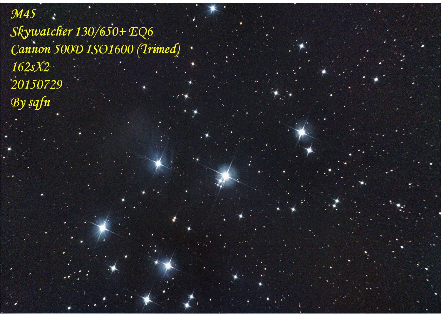 M45疏散星团