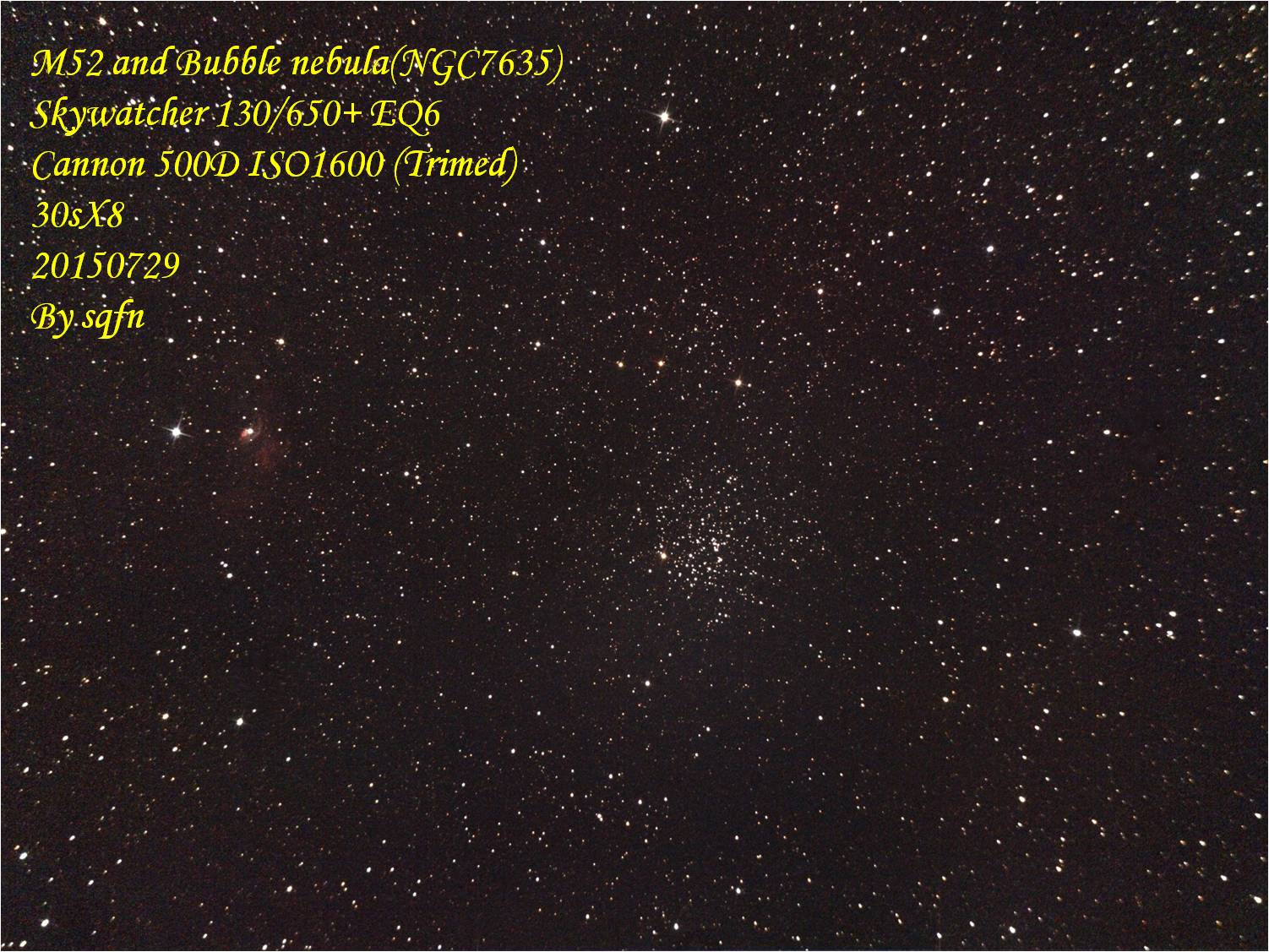 M52与泡泡星云