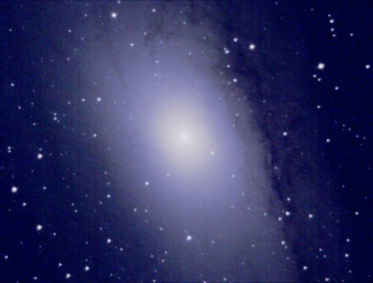 m31  大马拉小小小黑CELESTRON130  ASI120MC  60秒曝光 拍摄 时间1小时 63张叠加。