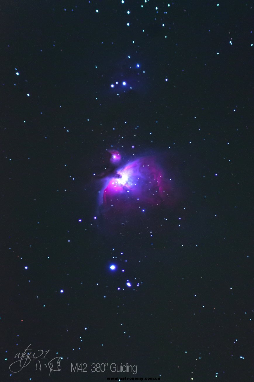 另加一張6分半鐘導星的M42～