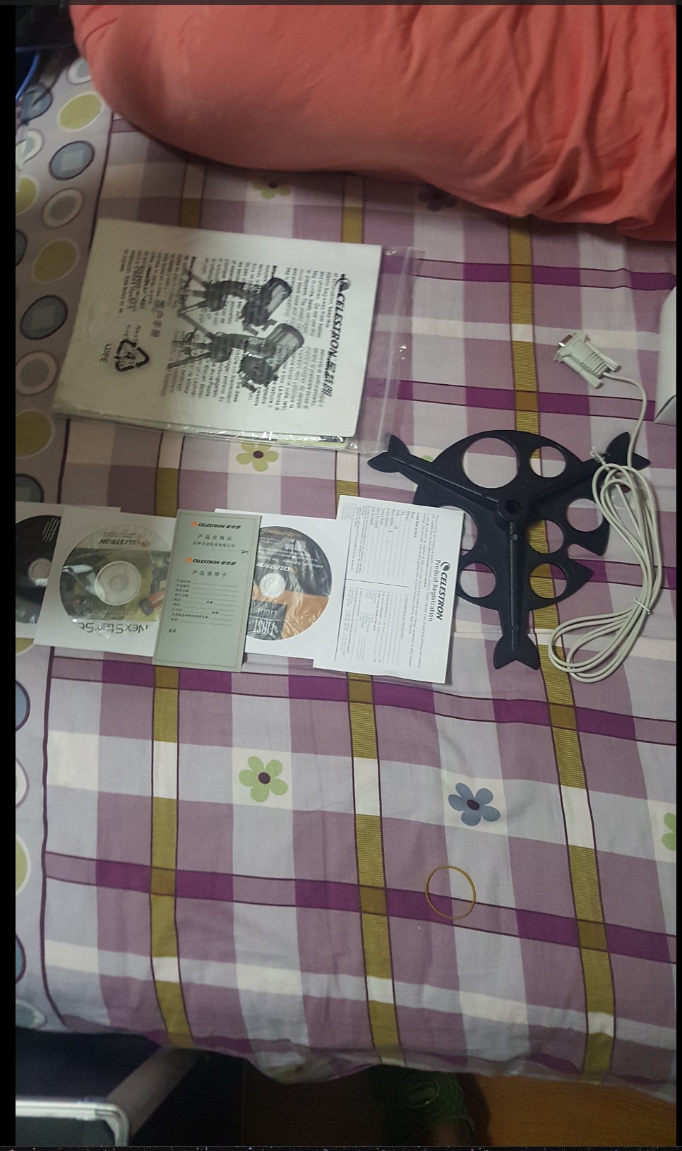 目镜盘光盘软件跟使用说明书 手控器数据线 