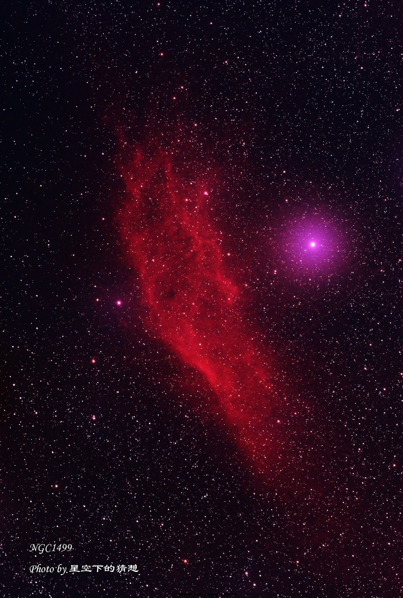 ngc1499加州星云,学习theskyx使用的副产品