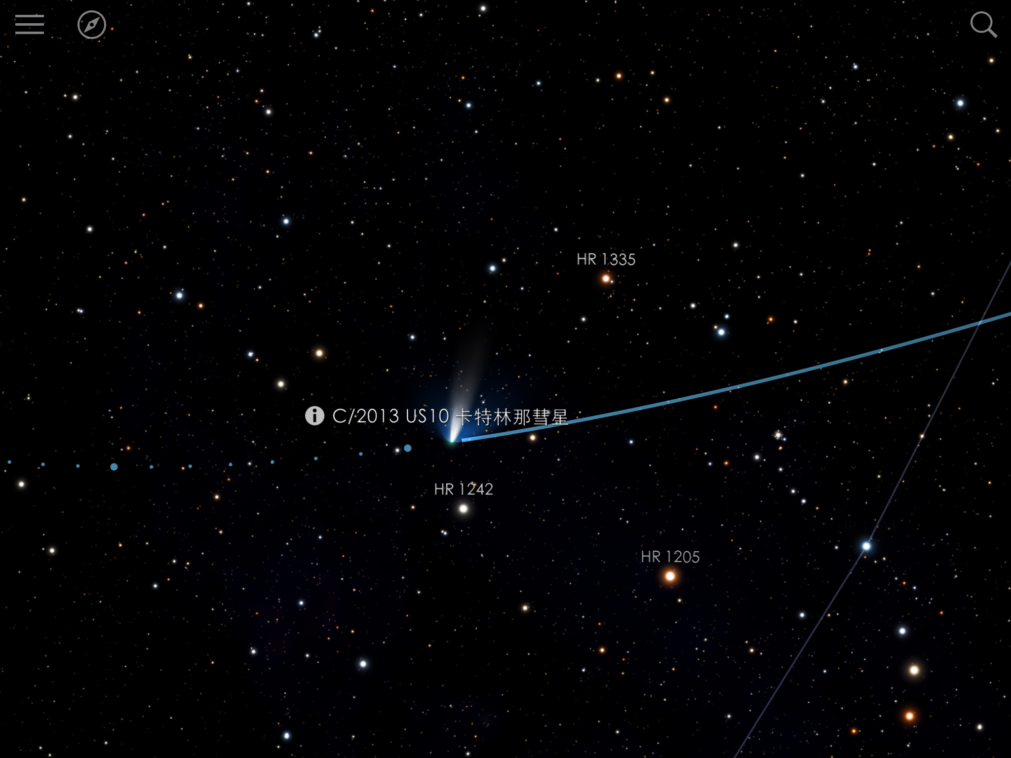 HR1335 HR1242都找到啦就是没有找到彗星
