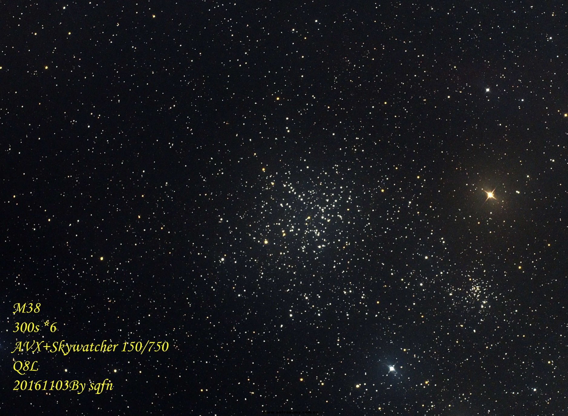 M38海星星团