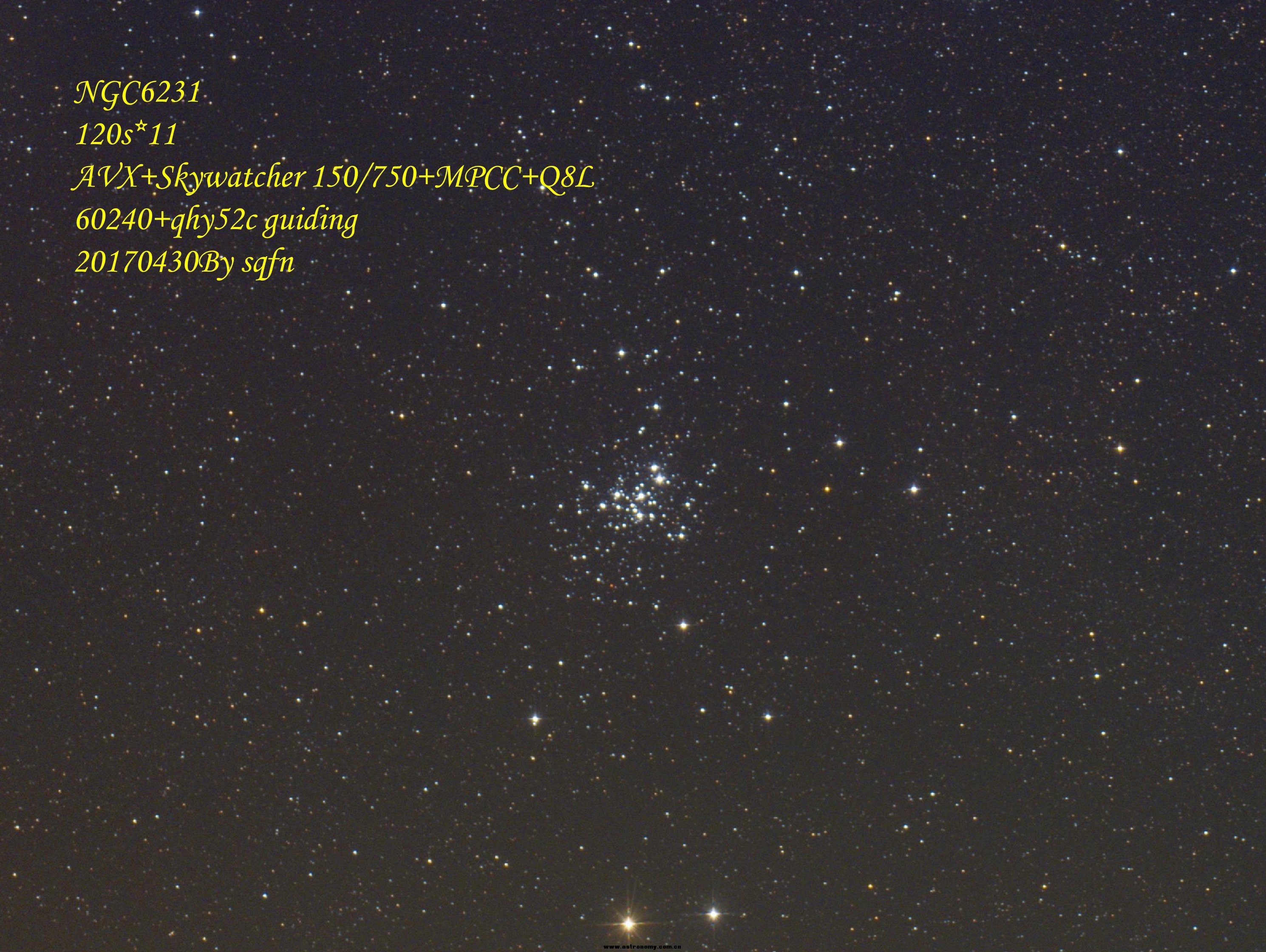 天蝎座的珠宝盒NGC6231