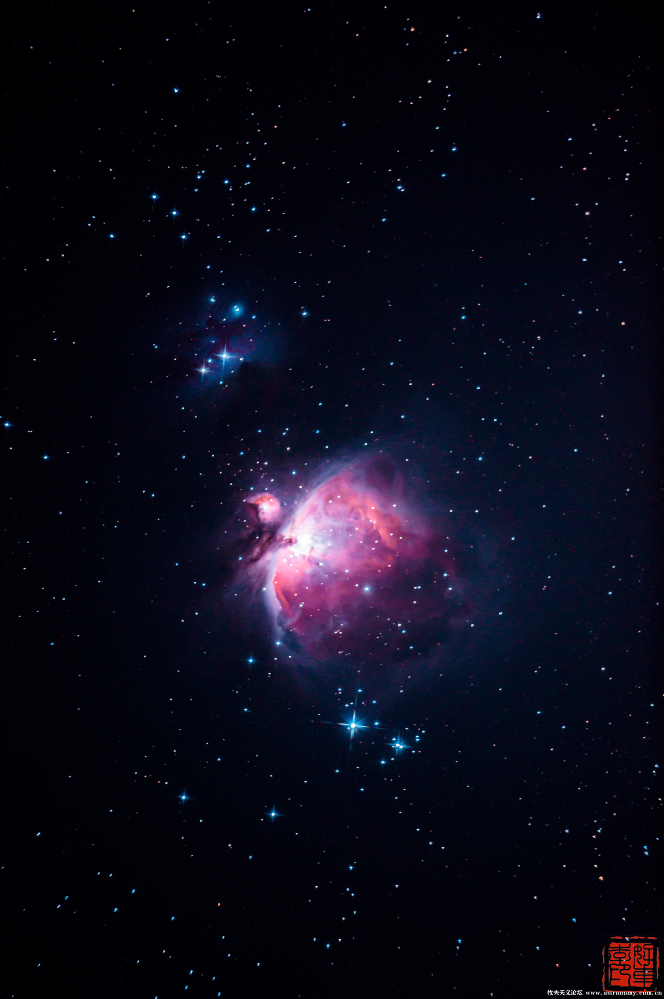 【m42猎户星云和m45昴宿星云】