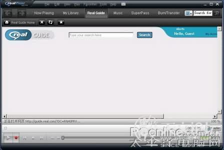 RealPlayer 11 主界面