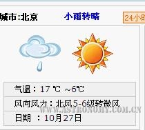 27日北京天气预报