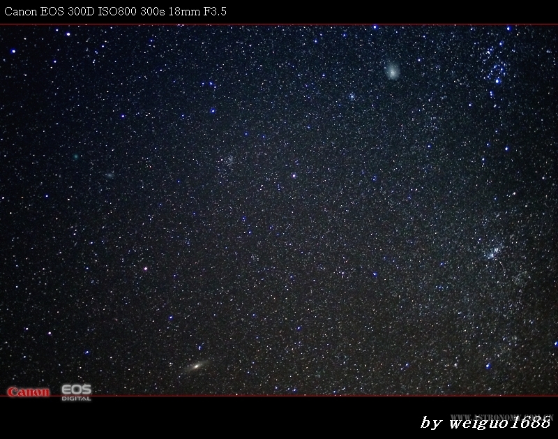星空五重奏，8P+17P+M31+M33+双星团