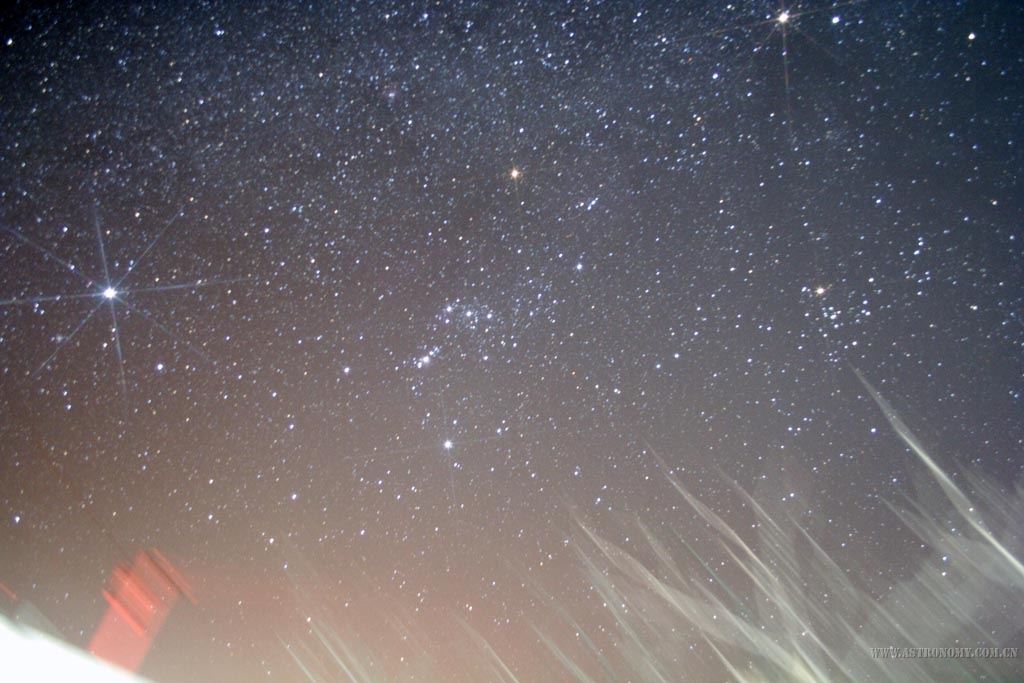 加米字星光18mm350d拍摄