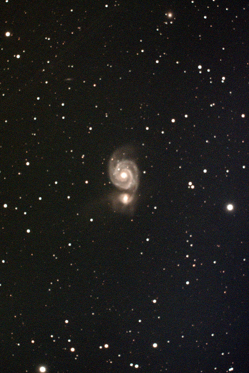 M51重照, 3小时曝光