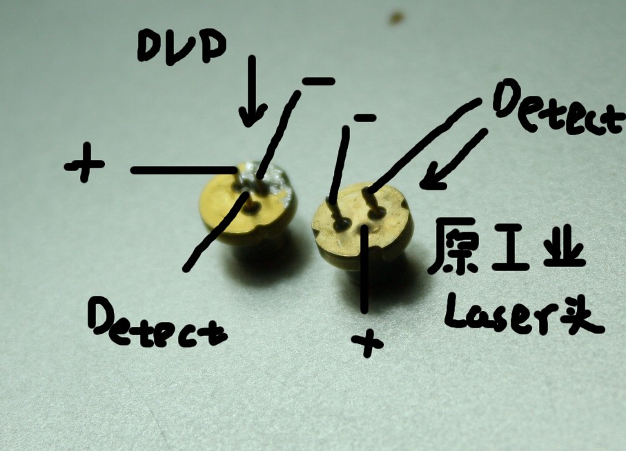 原激光管与光驱激光管管脚定义的不同