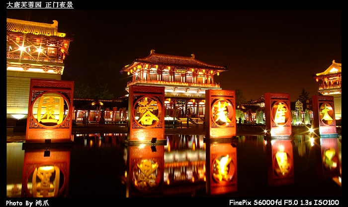 大唐芙蓉园 正门夜景.jpg