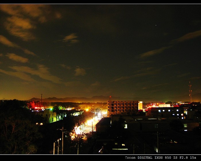 楼下夜景