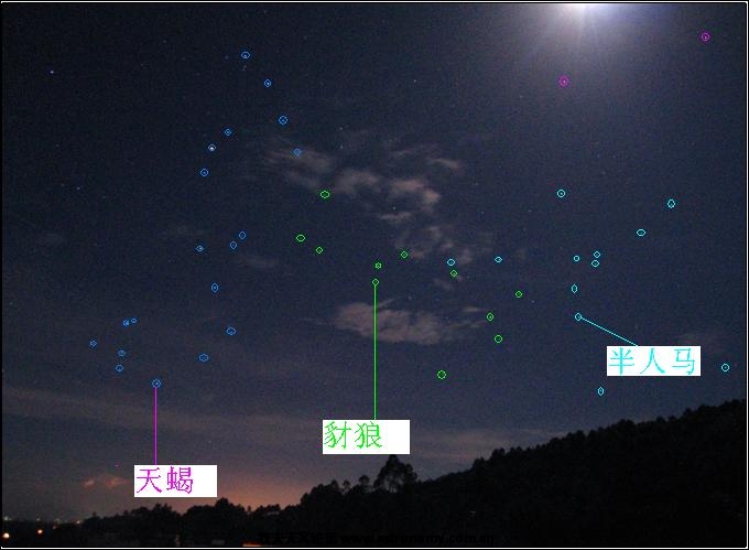 天蝎与半人马-照片观星.JPG