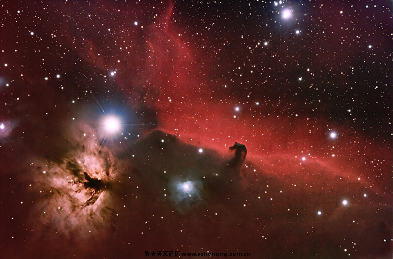 02.Horsehead_HellwegCanon EOS 20Da, Takahashi FS102 NSV,Astronomik H-alpha 12nm,.jpg