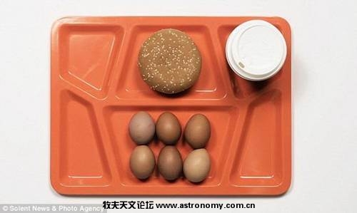 有人选择吃鸡蛋和汉堡
