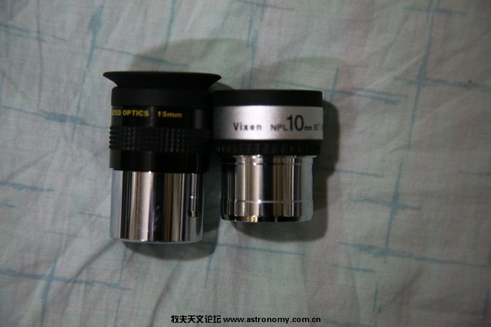 66度15mm晶华广角与50度10mm威信目镜