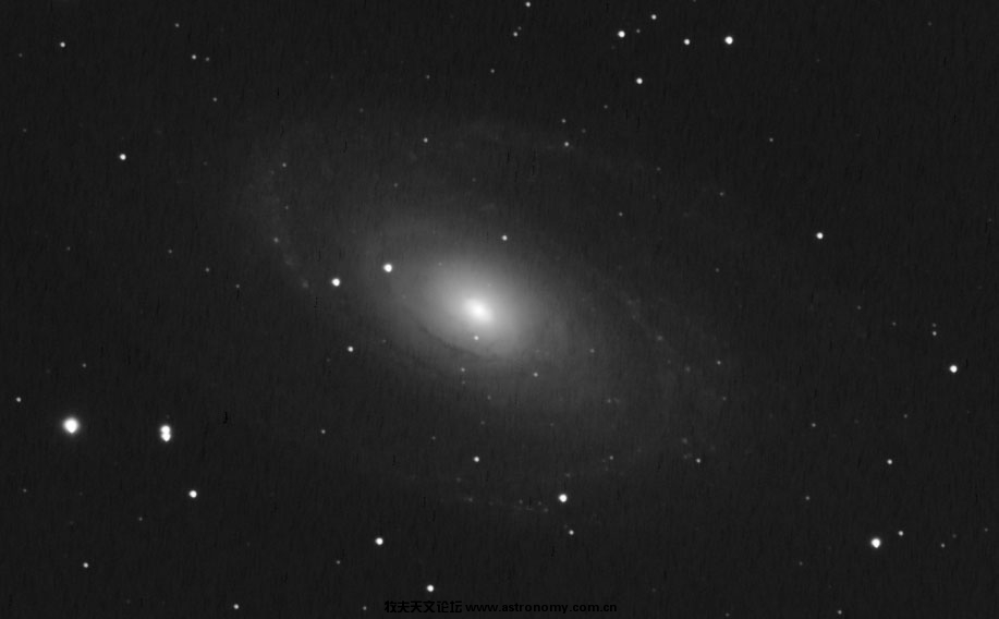 M81 的尘带还是能隐约看出