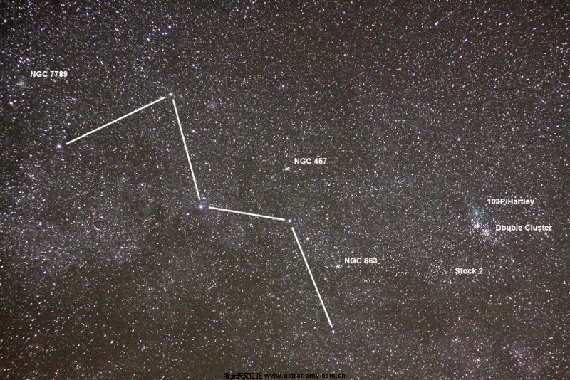 2Comet hartley2 passing by Double Cluster 100810.jpg