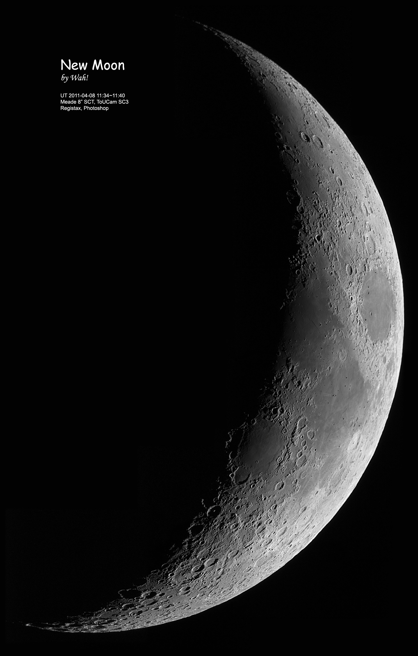 新月形月亮 免费图片 - Public Domain Pictures