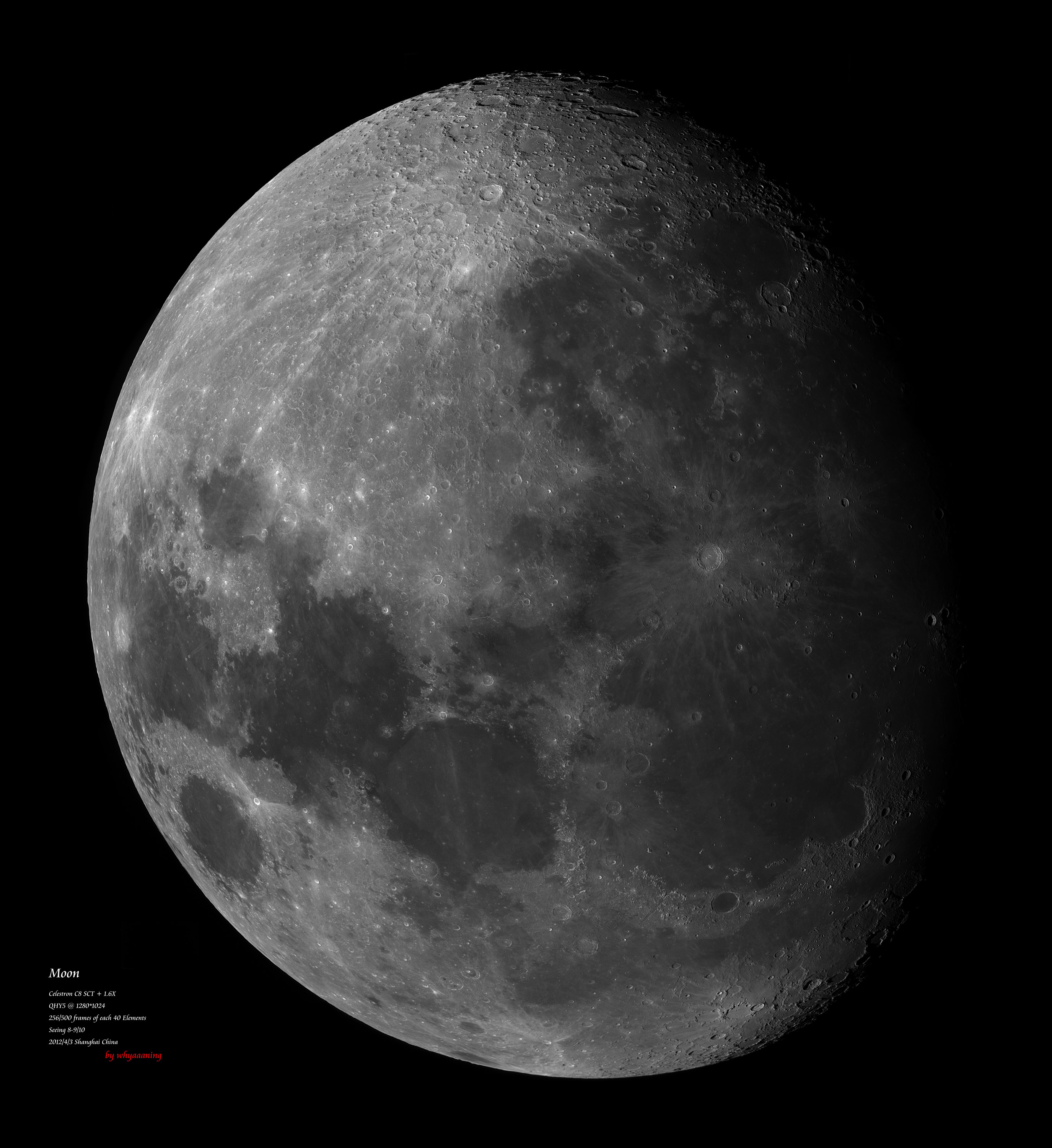 【巨幅画卷】之二 月,火星,土星