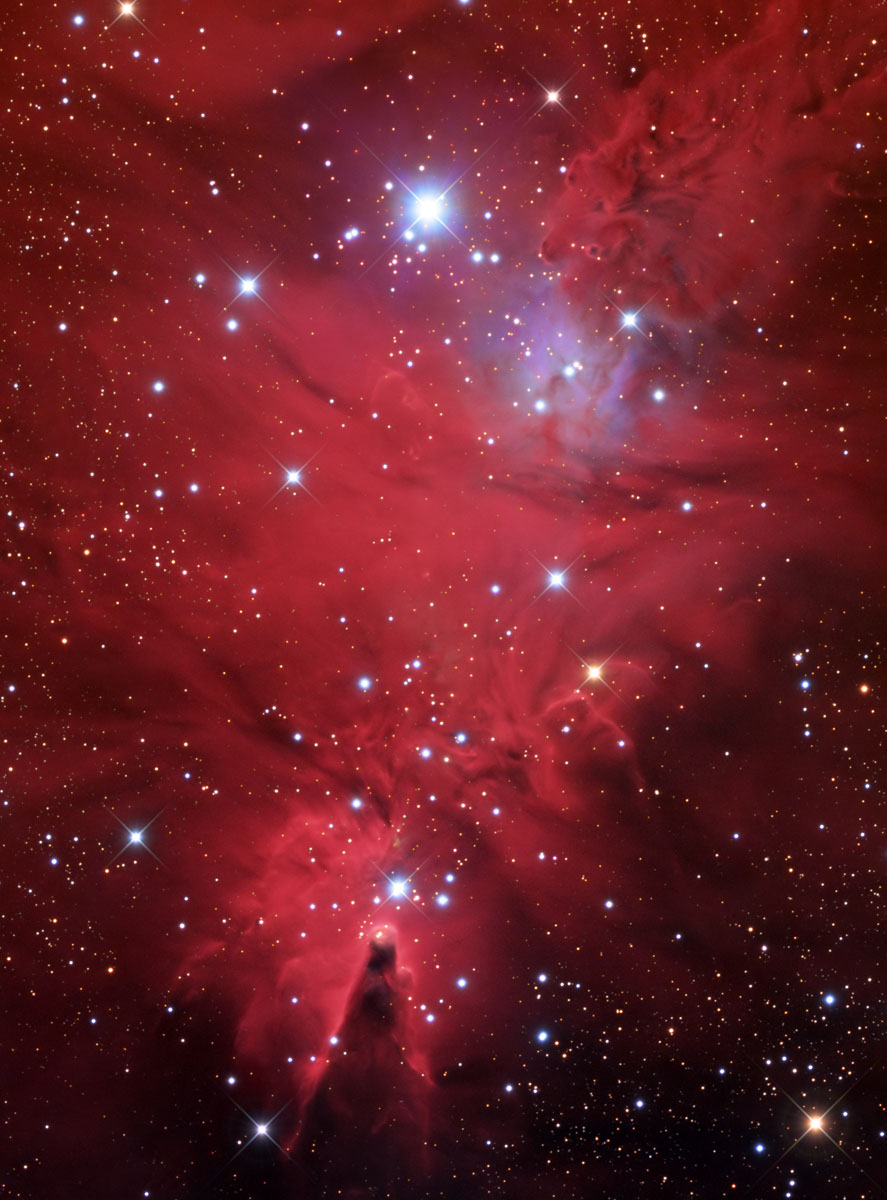 南天系列之二十八:ngc2264 聖誕樹星團-牧夫天文論