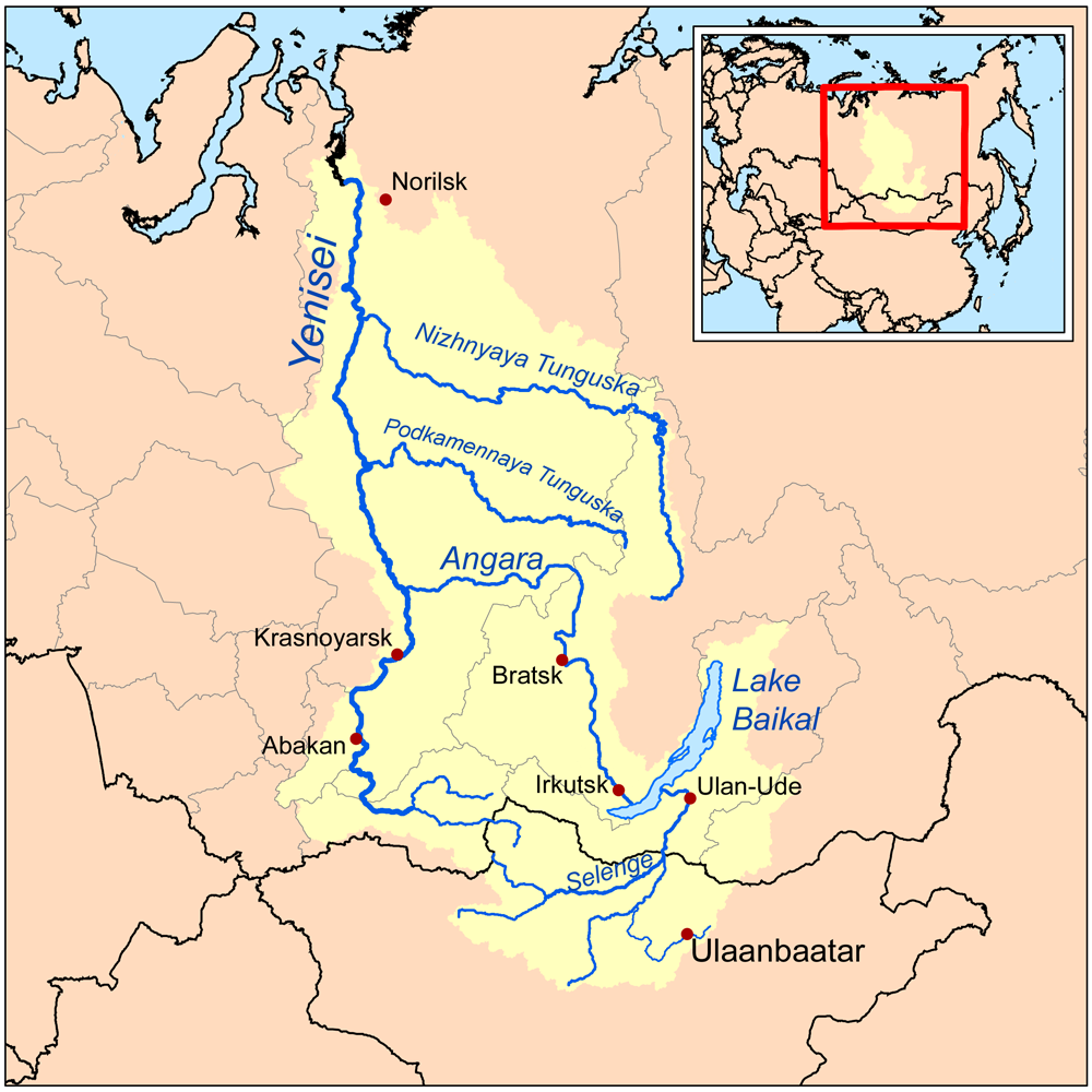叶尼塞河地形区图片