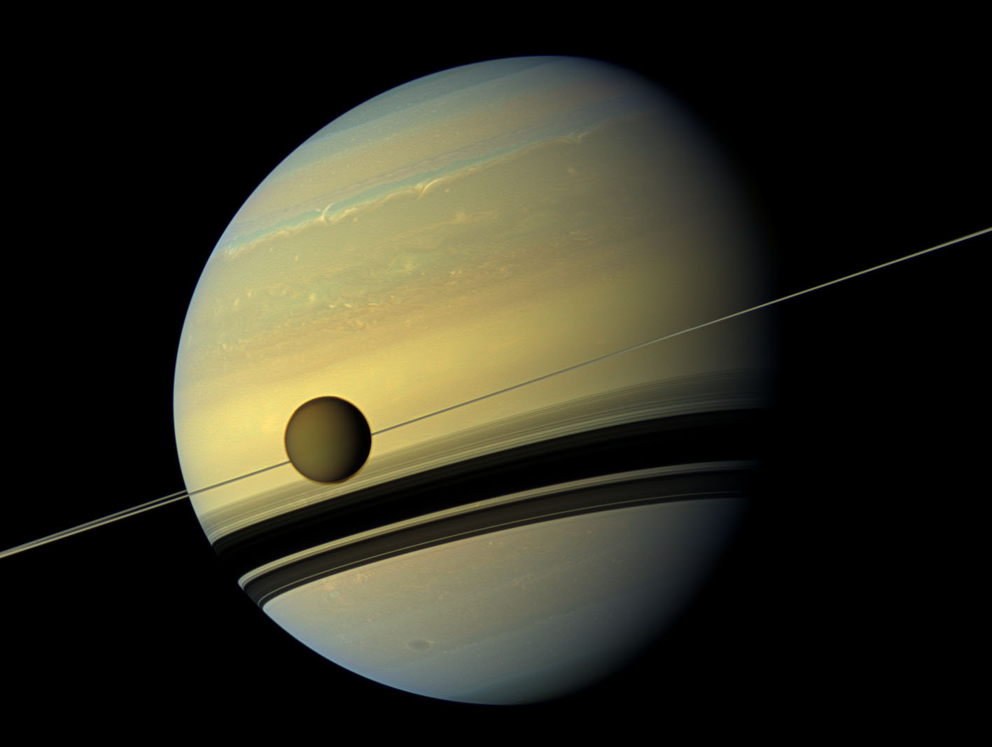 卡西尼拍的土星