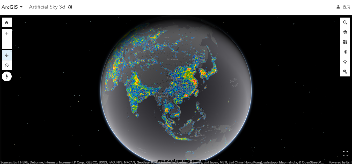 光污染图表图片