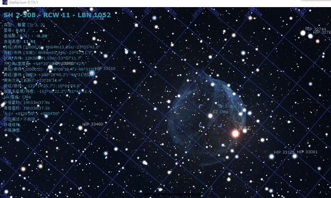 sh2-308 海豚星云