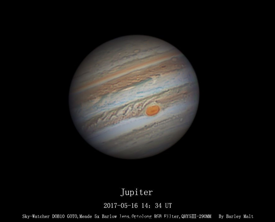 星特朗130eq实拍木星图片