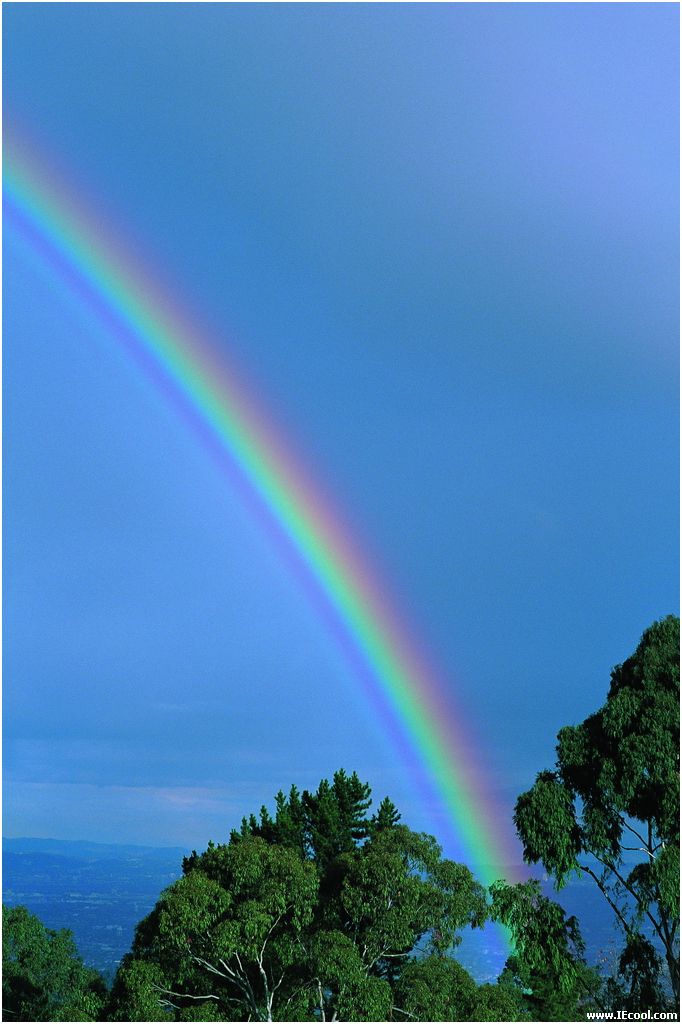 彩虹真实的照片图片