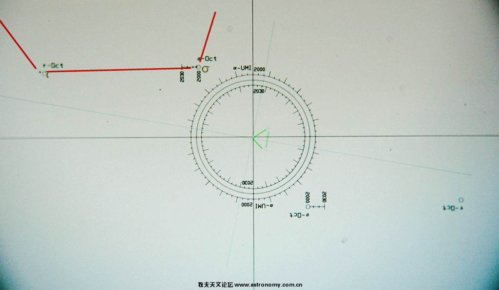 高桥em11极轴镜分划板照片及对极轴讨论