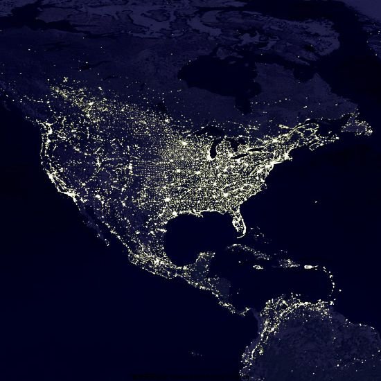 谷歌卫星夜景地图图片