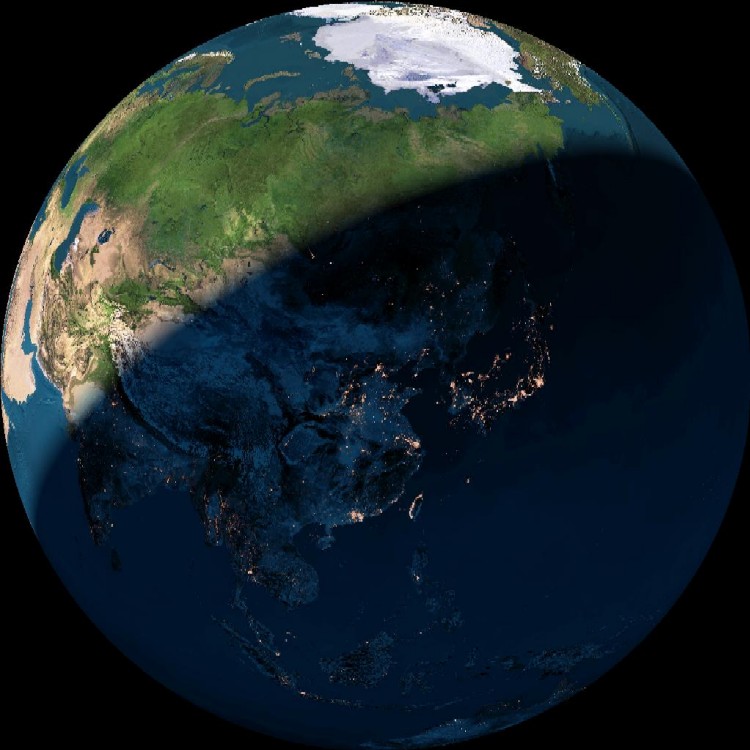 卫星拍摄到的中国地图让人震惊!(别转咖啡屋)